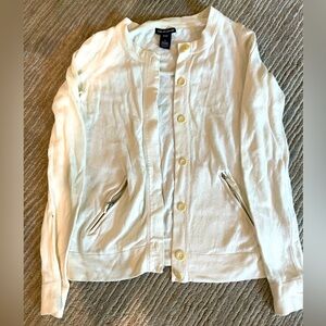 Women’s Gap white button up cardigan